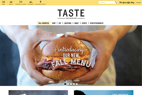 Taste Unlimited Taste Unlimited Site Example